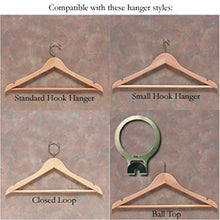 Load image into Gallery viewer, Wooden Mallet 26-Inch Oak Coat and Hat Rack, Uses Small Hook Hangers, Mahogany
