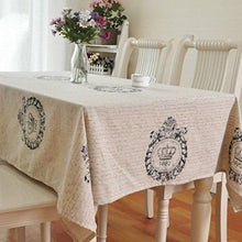 Load image into Gallery viewer, Queenie - 1 Pc Screen Print Cotton Table Cloth Medal Print, 55&quot; x 94.5&quot; (140 x 240 cm)
