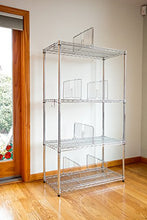 Load image into Gallery viewer, 18&quot; Wide Chrome Wire Shelf Divider

