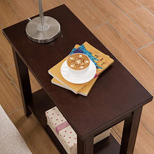 Load image into Gallery viewer, Leick Home 10505-WT Laurent Narrow End Table with Shelf, Cherry
