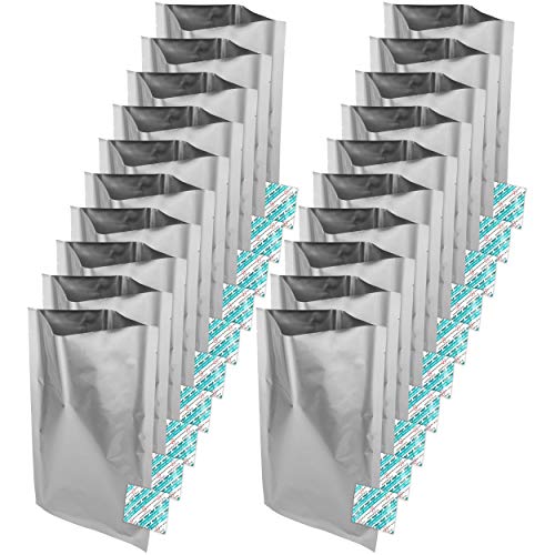 5 Gallon Mylar Food Storage Bags And Oxygen Absorbers 50 Count