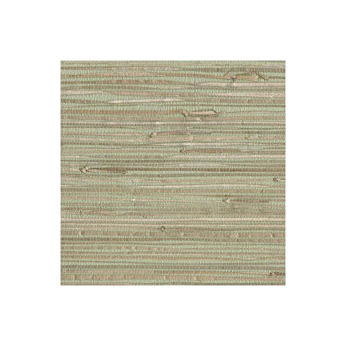 York Wallcoverings NZ0780 Sea Grass Grasscloth Wallpaper, Pale Green, Cream, Beige, Tan, Brown