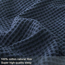 Load image into Gallery viewer, Phf Cotton Waffle Weave Blankets King Size Soft Cozy Textured Lightweight For Bed Couch Sofa Home De
