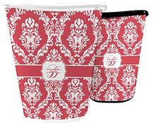 Load image into Gallery viewer, RNK Shops Damask Waste Basket - Single Sided (Black) (Personalized)
