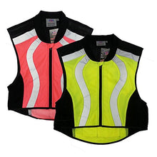 Load image into Gallery viewer, 3C Products SRBV-3600, Outdoor Night-Vision Safety Reflective Body Vest, Mesh, Zipper, Pocket, Neon Pink,XL
