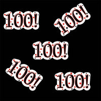 100! Birthday Deco FETTI (24 Piece/PKG)