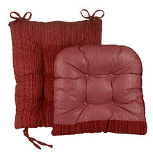 Load image into Gallery viewer, The Gripper Non-Slip Rocking Cushions for Living, Office, Dining Room or Nursery Use, 2 Piece Set-Seat and Seatback, 17&quot;x17&quot; Chair Pad, Garnet
