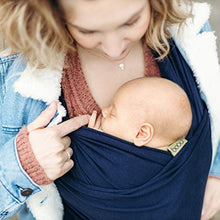 Load image into Gallery viewer, Boba Wrap Baby Carrier, Navy Blue - Original Stretchy Infant Sling, Perfect for Newborn Babies and Children up to 35 lbs
