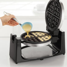 Load image into Gallery viewer, BELLA Classic Rotating Non-Stick Belgian Waffle Maker, Perfect 1&quot; Thick Waffles, PFOA Free Non Stick Coating &amp; Removeable Drip Tray for Easy Clean Up, Browning Control, Stainless Steel
