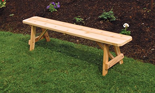 A & L Furniture Traditional Bench Only, Linden Leaf Stain