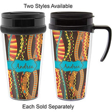 Load image into Gallery viewer, Tribal Ribbons Acrylic Travel Mug with Handle (Personalized)
