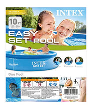 Load image into Gallery viewer, INTEX 28120EH Easy Set 10 Feet x 30 Inch Inflatable Puncture Resistant Above Ground Swimming Pool
