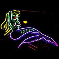 New Mermaid Sea Maid Handcrafted Design Decorate Real Glass Tube Neon Light Sign 20''x15'' D164
