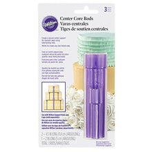 Load image into Gallery viewer, Wilton 399-5003 3-Piece Center Core Cake Rods, Purple
