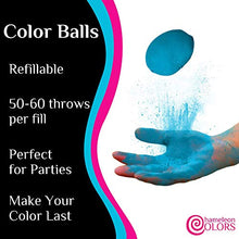Load image into Gallery viewer, Color Balls by Chameleon Colors, 10 Pre-filled and Refillable Color Powder Balls, Holi Color Powder Fun For 6-10 People, Color War Powder Supplies

