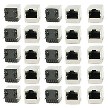 Load image into Gallery viewer, uxcell Vertical PCB Mounting LED Indicator Light RJ45 8P8C Shielded Jacks 25Pcs
