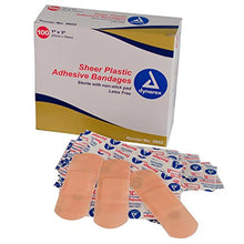 Load image into Gallery viewer, Dynarex Adhesive Bandage, Sheer Strips 1&quot; x 3&quot;, St - 24/100/Cs
