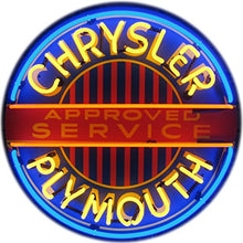 Load image into Gallery viewer, Neonetics 5CRYPL Chrysler Plymouth Neon Sign with Backing
