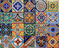 Color y Tradicion 100 Mexican Tile Mix 4x4