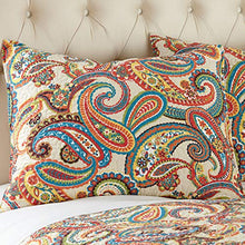 Load image into Gallery viewer, Levtex Home Alyssa Paisley Full/Queen Cotton Quilt Set Autumn Colors
