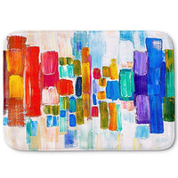 DiaNoche Designs Memory Foam Bath or Kitchen Mats by Lam Fuk Tim - Color Blocks, Large 36 x 24 in