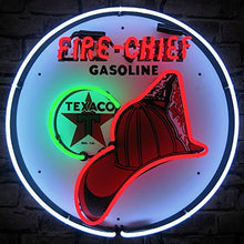 Load image into Gallery viewer, Neonetics 5TXFIR Texaco Fire Chief Gasoline Neon Sign, 4&quot; x 24&quot; x 24&quot;

