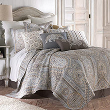 Load image into Gallery viewer, Levtex Home Casablanca Grey Full/Queen Cotton Quilt Set Grey,Brown
