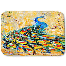 Load image into Gallery viewer, DiaNoche Designs Memory Foam Bath or Kitchen Mats by Karen Tarlton - Luminous Peacock I, Large 36 x 24 in
