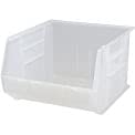 Load image into Gallery viewer, Quantum QUS270CL Clear Ultra Stack and Hang Bin, 18&quot; x 16-1/2&quot; x 11&quot; Size (Pack of 3)

