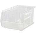 Load image into Gallery viewer, Quantum QUS241CL Ultra Stack and Hang Bin, 13-5/8&quot; Length x 8-1/4&quot; Width x 6&quot; Height, Clear, Pack of 12
