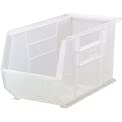 Load image into Gallery viewer, Quantum QUS265CL Ultra Stack and Hang Bin, 18&quot; Length x 8-1/4&quot; Width x 9&quot; Height, Clear, Pack of 6
