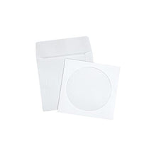 Load image into Gallery viewer, Quality Park 62903 Cd/DVD Sleeves, Ungummed, 5-Inch X 5-Inch, White, 100/Box
