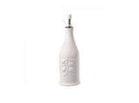 la Porcellana Menage Cylindrical Oil Bottle, Porcelain, White, 7.2 x 7.2 x 17.5 cm
