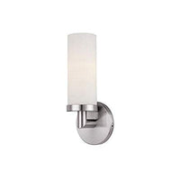 Access Lighting 20441-BS/OPL Aqueous - One Light Wall Sconce, Brushed Steel Finish with Opal Glass
