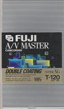 Load image into Gallery viewer, AV Master Super XG T-120 VHS Tape in Library Case
