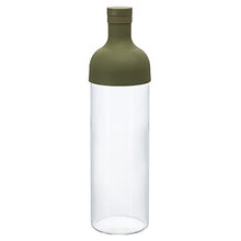 Load image into Gallery viewer, Hario Filter-In Cold Brew Tea Bottle Cold Brew Tea Maker 750mL, Olive Green
