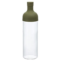 Hario Filter-In Cold Brew Tea Bottle Cold Brew Tea Maker 750mL, Olive Green