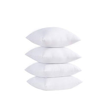 Load image into Gallery viewer, Acanva Throw Pillow Inserts Decorative Stuffer Soft Hypoallergenic Polyester Couch Square Form Euro Sham Cushion Filler, 20&quot;-4P, White 4 Pack
