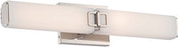 Minka Lavery 392-613-L Square LED Bath Lighting, Polished Nickel Finish