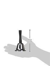 Load image into Gallery viewer, Hygloss Products Classic Silver Hand Bell - Durable Metal with Chrome Finish - Sturdy Black Wood Handle - Crisp Ringing Tone - 5&quot; x 2.5&quot; - 1 Piece

