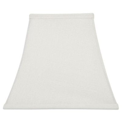Upgradelights White Square Bell 8 Inch Clip on Candle Stick Replacement Lamp Shade (4x8x7)