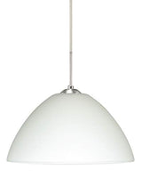 Besa 1JT-420107-SN Contemporary Modern One Light Pendant from Tessa Collection in Pewter, Nickel, Silver Finish,