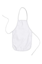 Load image into Gallery viewer, BUMBLE CRAFTS Kids Apron - Pack of 12 | Natural Cotton | Canvas Apron for Kids | Toddler Apron for Ages 5 and Under | Kids Aprons Bulk | White Apron Size Small - 12.5 x 19
