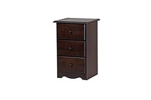 Load image into Gallery viewer, 100% Solid Wood 3-Drawer Night Stand by Palace Imports, Java, 28&quot; H x 18&quot; W x 16&quot; D. Requires Assembly
