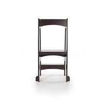 Load image into Gallery viewer, Guidecraft Kitchen Helper Tower Step-Up - Espresso: Adjustable Counter Height, Toddler Step Stool with Handholds for Little Children, Kids&#39; Learning Furniture
