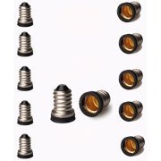 Load image into Gallery viewer, SleekLighting Bulb Adapters/Converts E14 Base to E12 Candelabra Base E14/ High Temperature-Resistant/Made with Anti-Burning PBT - Set of 12
