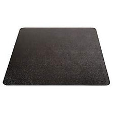 Load image into Gallery viewer, Deflecto EconoMat Black Chair Mat, Non Studded for Hard Floors, Straight Edge, 45&quot; x 53&quot;
