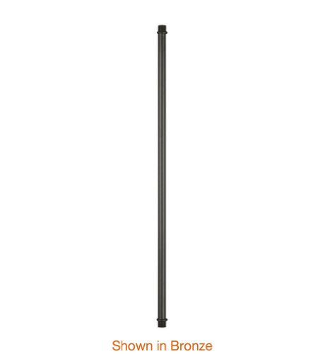 WAC Lighting R48-BK Extension Rod for Suspension Kit