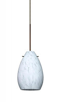 Besa 1XT-171319-BR Contemporary Modern One Light Pendant from Pera Collection in Bronze / Dark Finish,