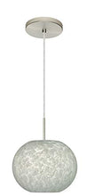 Load image into Gallery viewer, Besa 1JT-477619-SN Contemporary Modern One Light Pendant from Luna Collection in Pewter, Nickel, Silver Finish,

